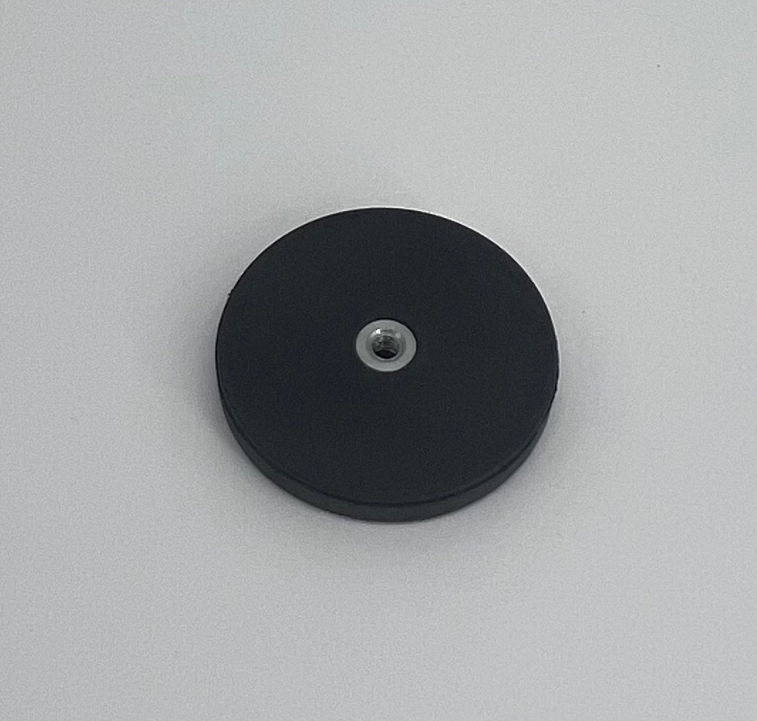 400 Rubber-Coated Neodymium (NdFeB) Mounting Magnets — M4 Female Thread