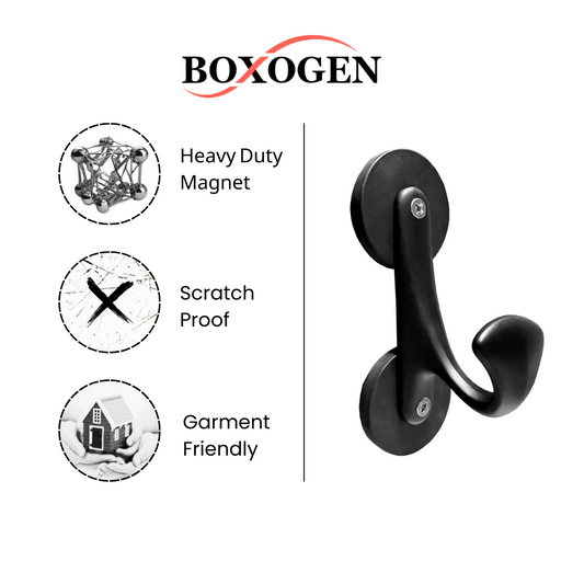 Heavy Duty Magnetic Hooks / Hangers, Pack of 4 — Assembled in Canada