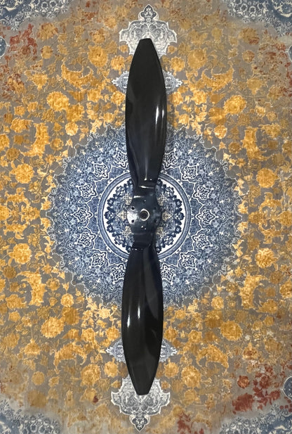 Aviation Propeller for Display and Decor — 42" Black — Made in Canada (Not for Flight)
