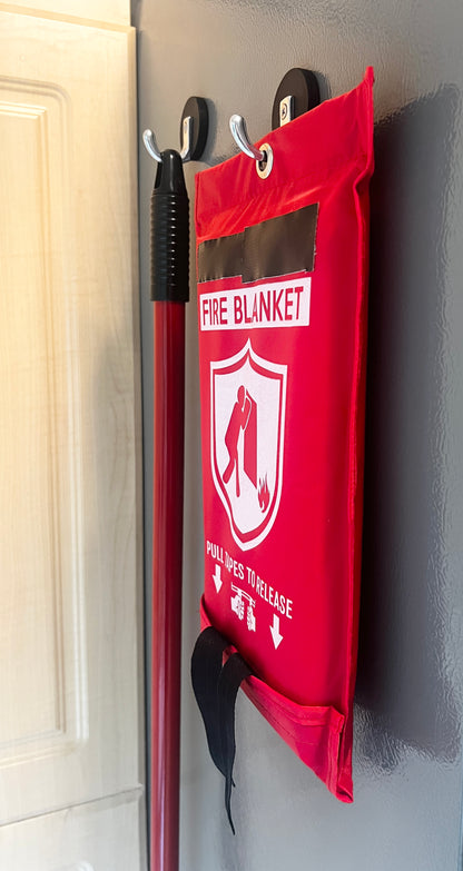 Magnetic Utility Hooks (6-Pack) — for Lockers, Offices, Shops & Steel Shelving