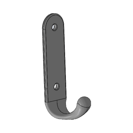 3D model render of wall hook on white background