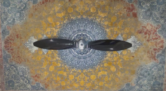 Aviation Propeller for Display and Decor — 42" Black — Made in Canada (Not for Flight)