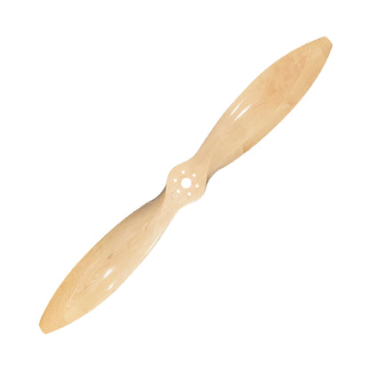 42-inch maple wooden aviation propeller on white background