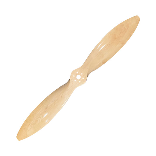 42-inch maple wooden aviation propeller on white background