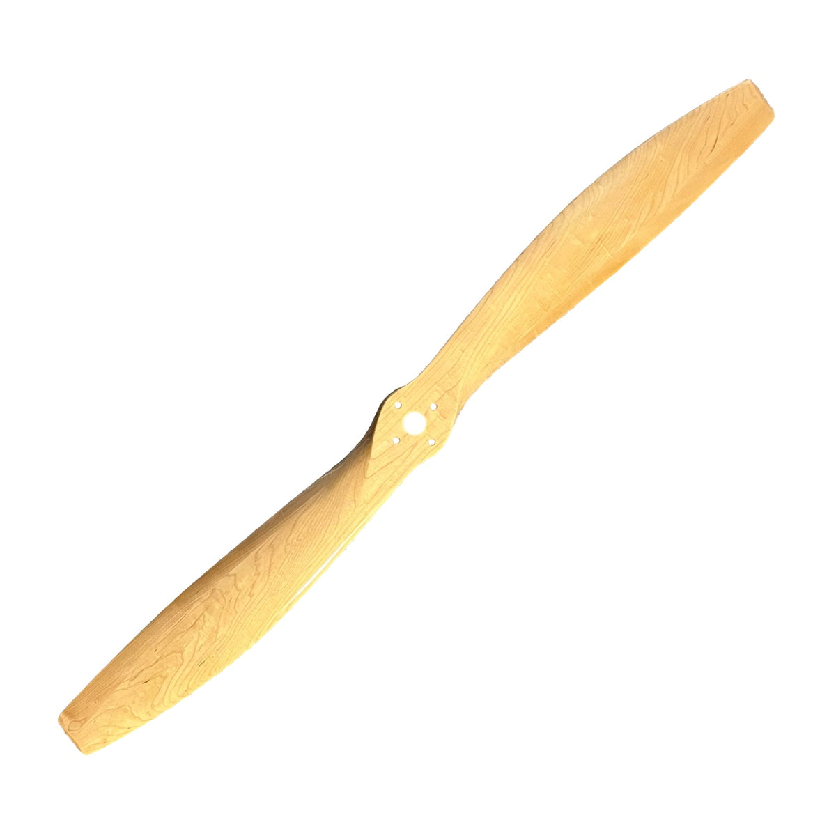 45-inch maple wooden aviation propeller on white background