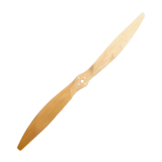 49-inch maple wooden aviation propeller on white background