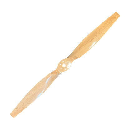 54-inch maple wooden aviation propeller on white background