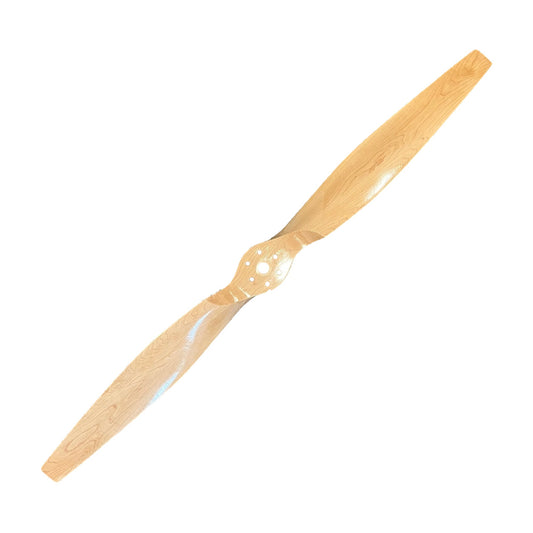 54-inch maple wooden aviation propeller on white background