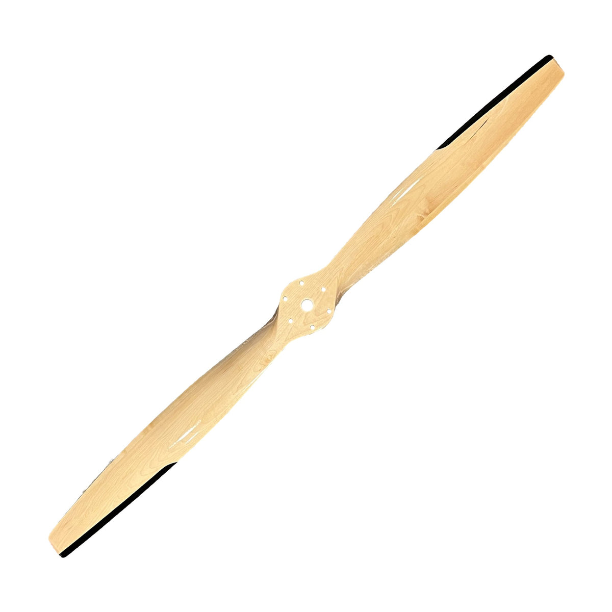 62-inch maple wooden aviation propeller on white background